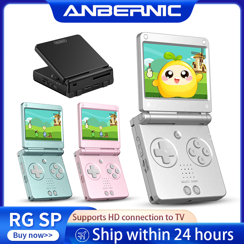 Retro Gaming Arcade Console - เครื่องเล่นเกมพกพา Anbernic RGSP Flip Retro ระบบปฏิบัติการ