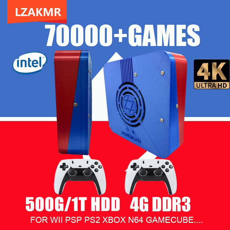 Retro Gaming Mini Pc - GD10 คอนโซลเกมย้อนยุคระบบคู่ I3-3110M | ฮาร์ดดิสก์ 1TB