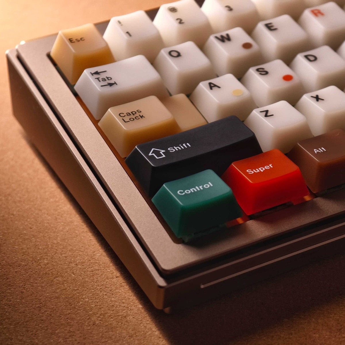 Retro Gaming Keycaps - คีย์แคปสไตล์เรโทร 135 คีย์ ชุดคีย์แคป PBT สีวินเทจ