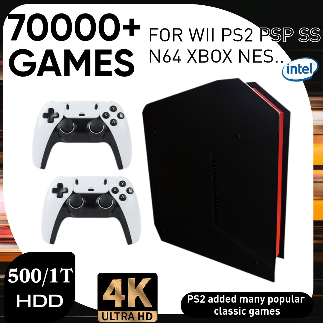 Retro Gaming Mini Pc - เครื่องเล่นเกมย้อนยุค X4 พร้อมระบบคู่ 1TB และ CPU