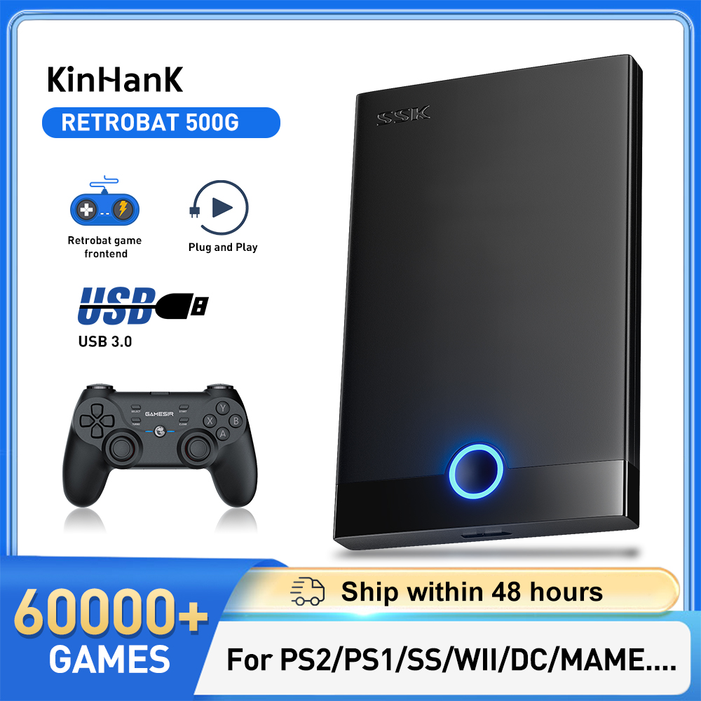 Retro Gaming Emulator Pc - ตัวเลียนแบบวิดีโอเกมย้อนยุคสำหรับ PS2/PS1 /psp/dc /ss/mame Plug and
