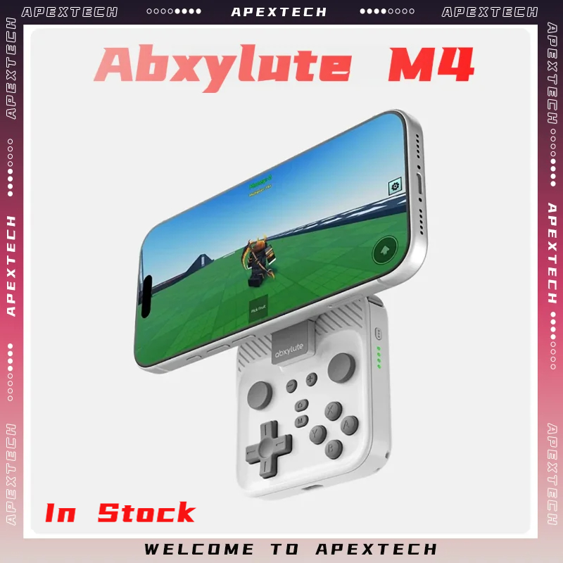 Retro Gaming Emulator Pc - Abxylute M4 จอยเกมแม่เหล็กสำหรับโทรศัพท์ - คอนโทรลเลอร์แบบพกพาสำหรับ IOS