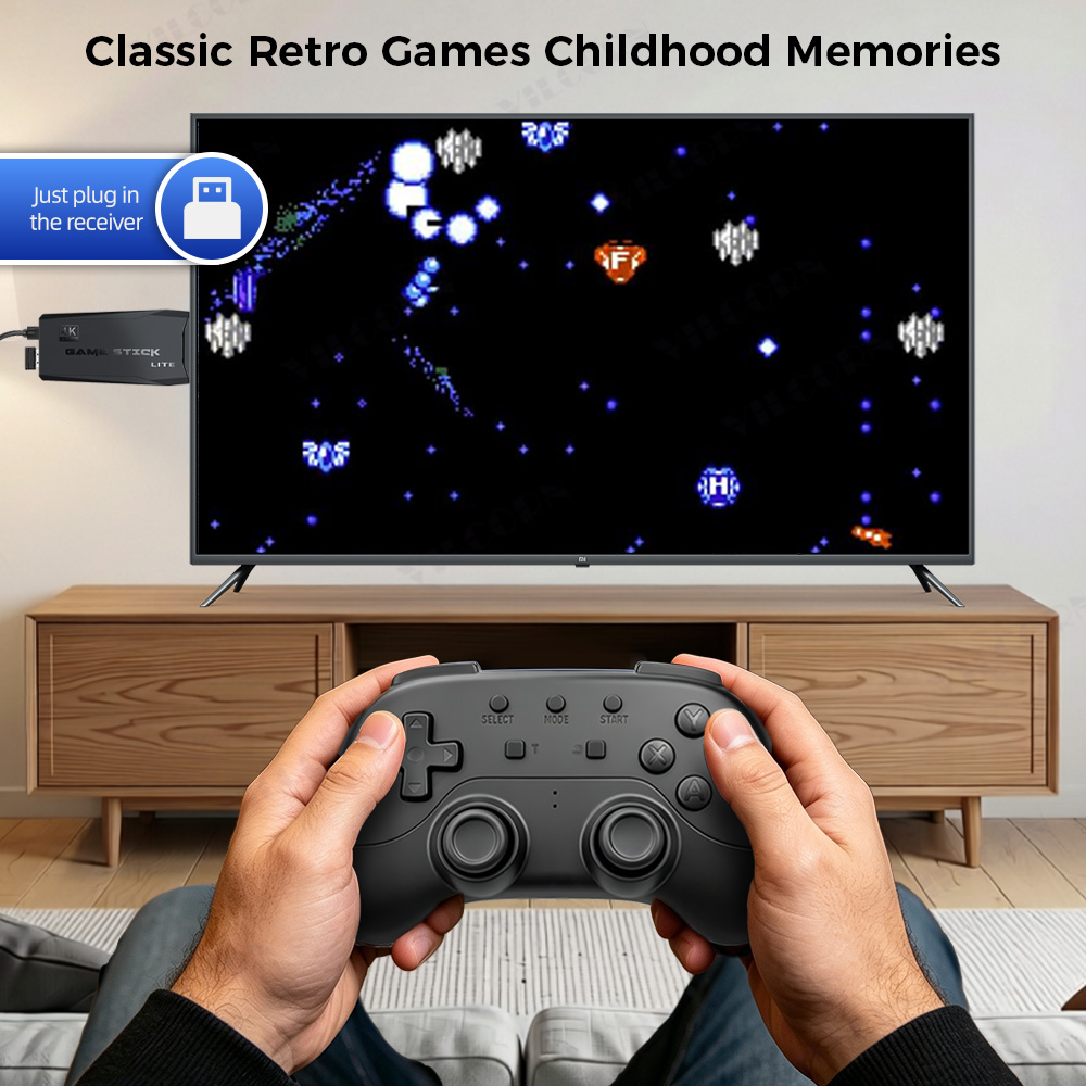 VILCORN คอนโทรลเลอร์ไร้สาย 2.4 - Retro Gaming Emulator Pc บทวิจารณ์และราคา