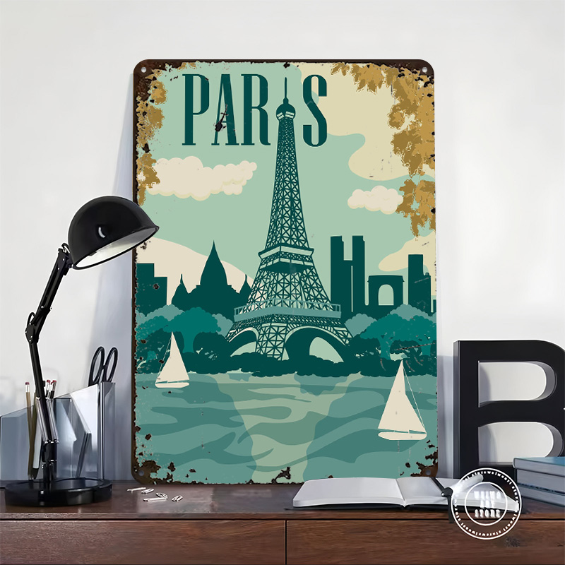 ป้ายโลหะวินเทจแบบกำหนดเองลายปา - Retro Gaming Paris บทวิจารณ์และราคา