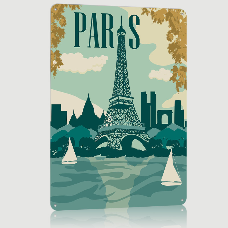 ป้ายโลหะวินเทจแบบกำหนดเองลายปา - Retro Gaming Paris บทวิจารณ์และราคา