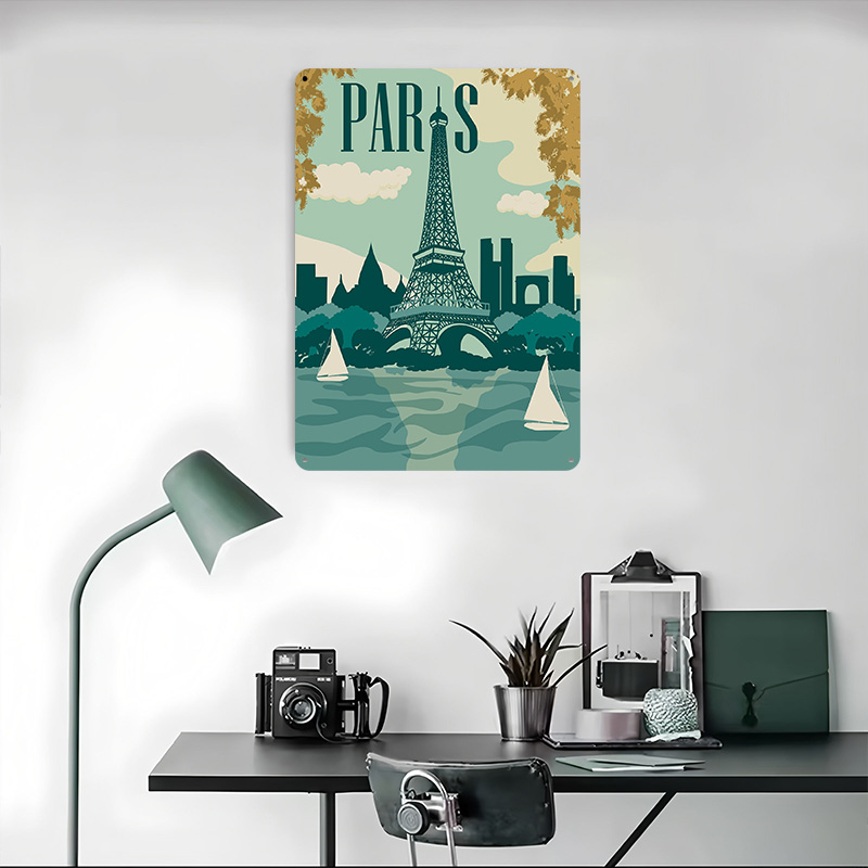 ป้ายโลหะวินเทจแบบกำหนดเองลายปา - Retro Gaming Paris บทวิจารณ์และราคา