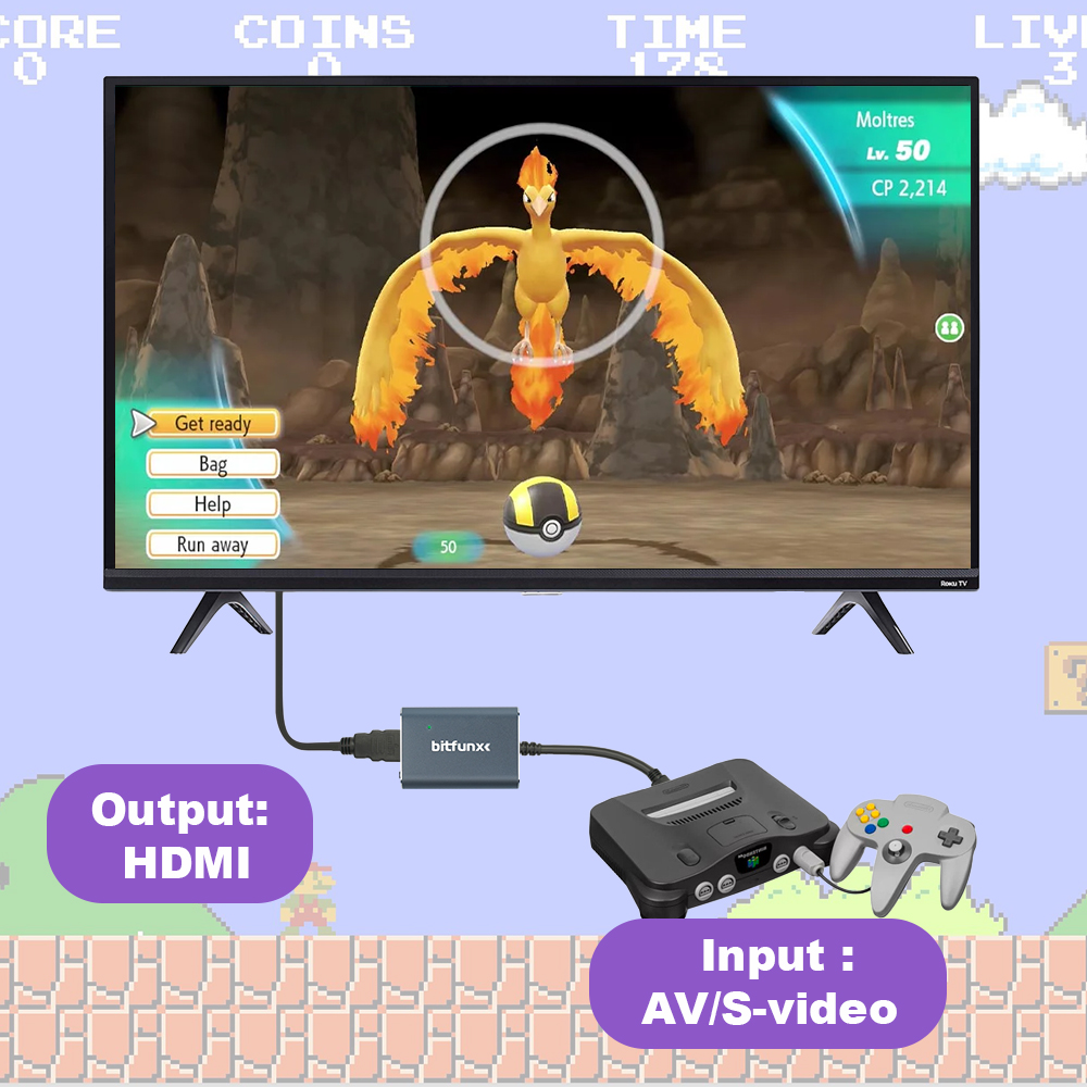 Bitfunx 720P Svideo/AV ไปยังอะ - Retro Gaming Gif บทวิจารณ์และราคา