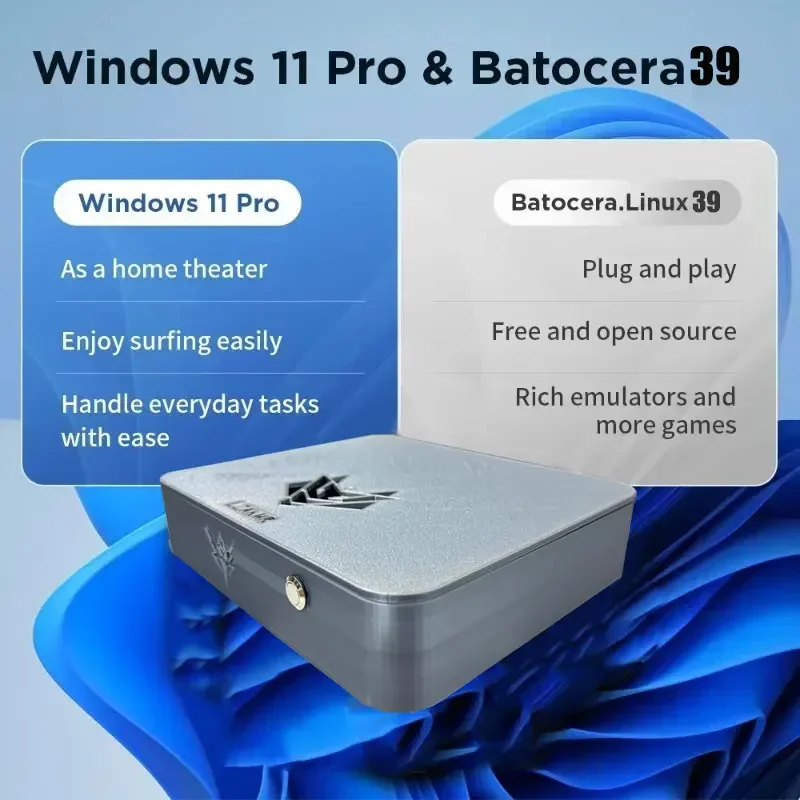 กล่องเกมระบบคู่ AK1 Pro 70000+ - Retro Gaming Mini Pc บทวิจารณ์และราคา