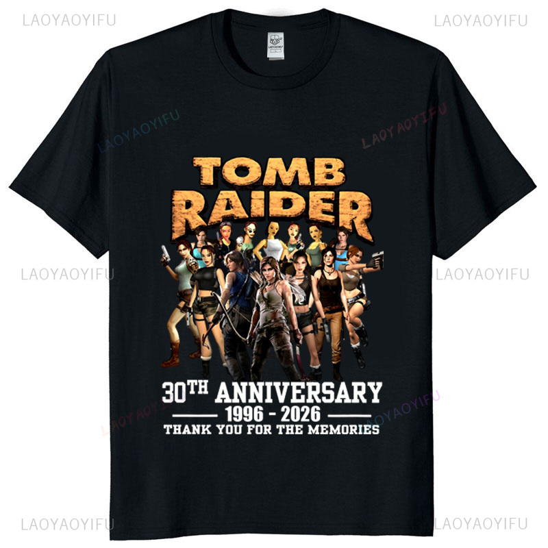 เสื้อยืดวินเทจทอมบ์ไรเดอร์ฉลอง - Retro Gaming Gifts บทวิจารณ์และราคา