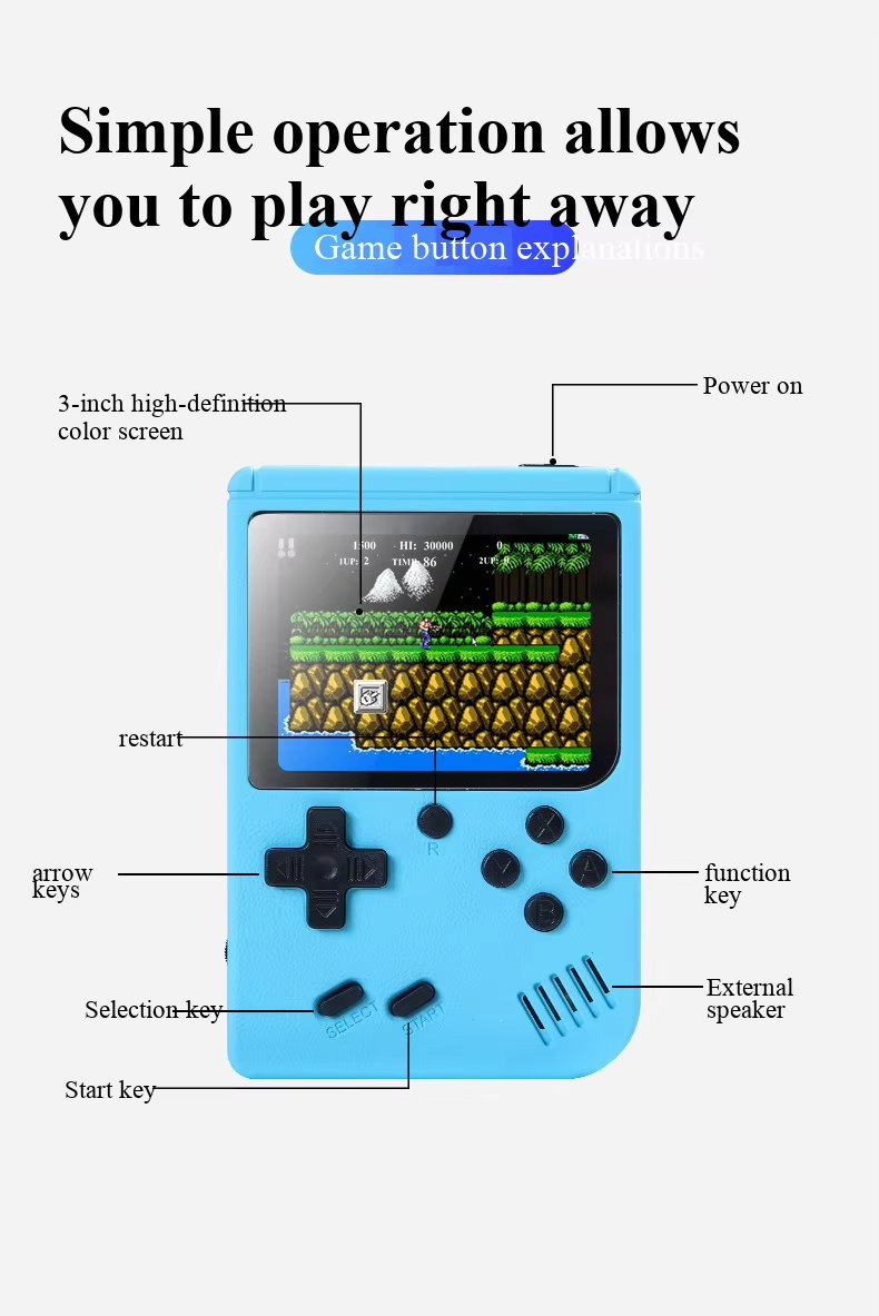 เครื่องเล่นเกมพกพา 400 in 1 มิ - Retro Gaming Arcade Console บทวิจารณ์และราคา