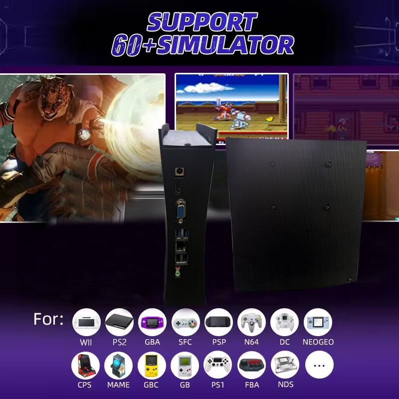 คอนโซลเกมย้อนยุค BS5 60+อีมูเล - Retro Gaming Mini Pc บทวิจารณ์และราคา