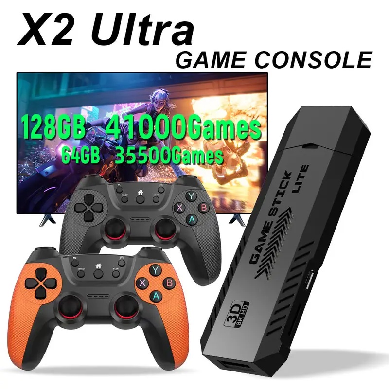 X2 Ultra Pro Retro Game Stick  - Retro Gaming Gif บทวิจารณ์และราคา