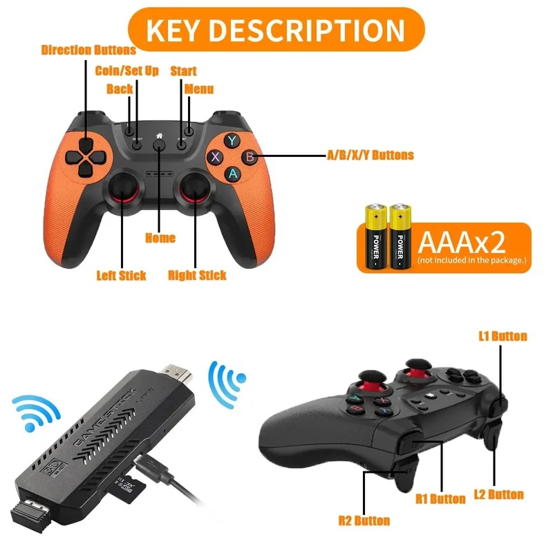 X2 Ultra Pro Retro Game Stick  - Retro Gaming Gif บทวิจารณ์และราคา