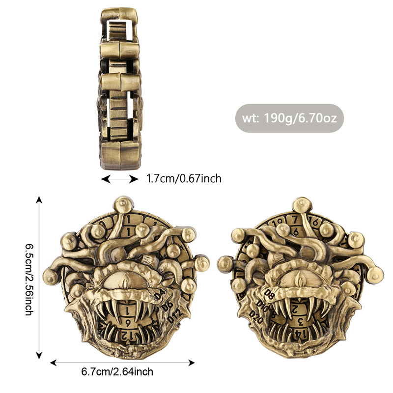 ลูกเต๋าโลหะทรง Retro Beholder  - Retro Gaming Gifts บทวิจารณ์และราคา