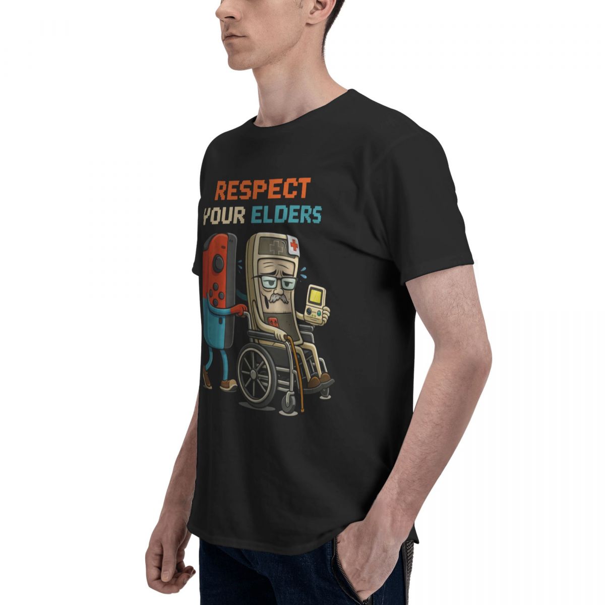 เสื้อยืดผู้ชายลาย 