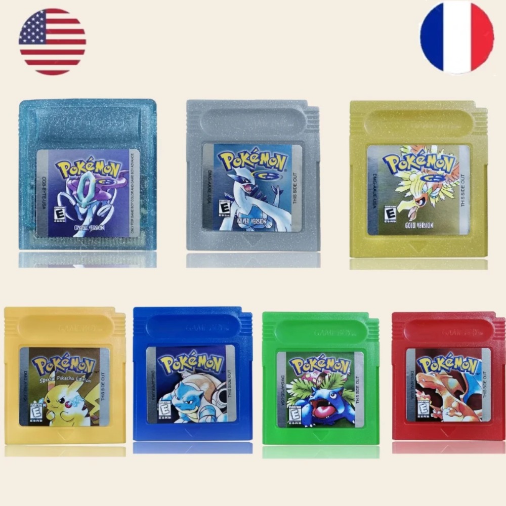 ชุดตลับเกมโปเกมอน GBC 16 บิต ห - Retro Gaming Gif บทวิจารณ์และราคา