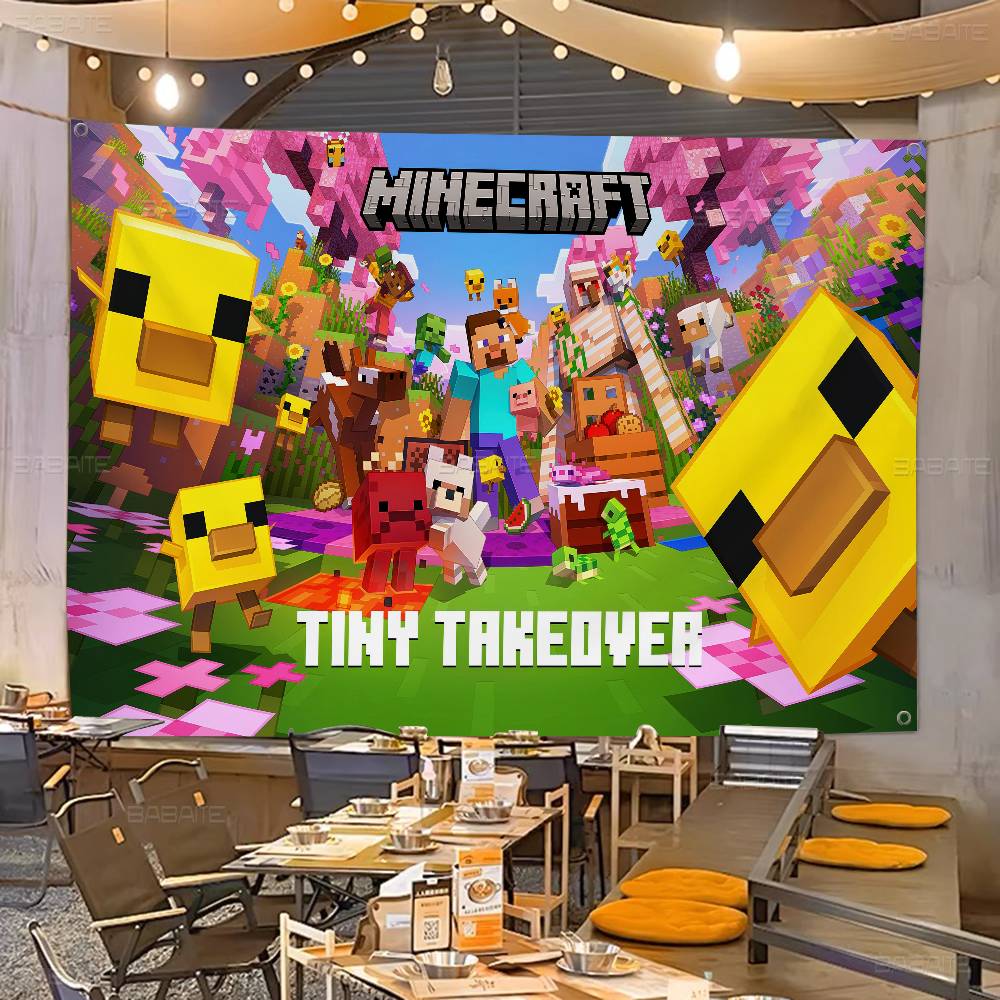เกมย้อนยุค M-Minecraft ธงสีสัน - Retro Gaming Banner บทวิจารณ์และราคา