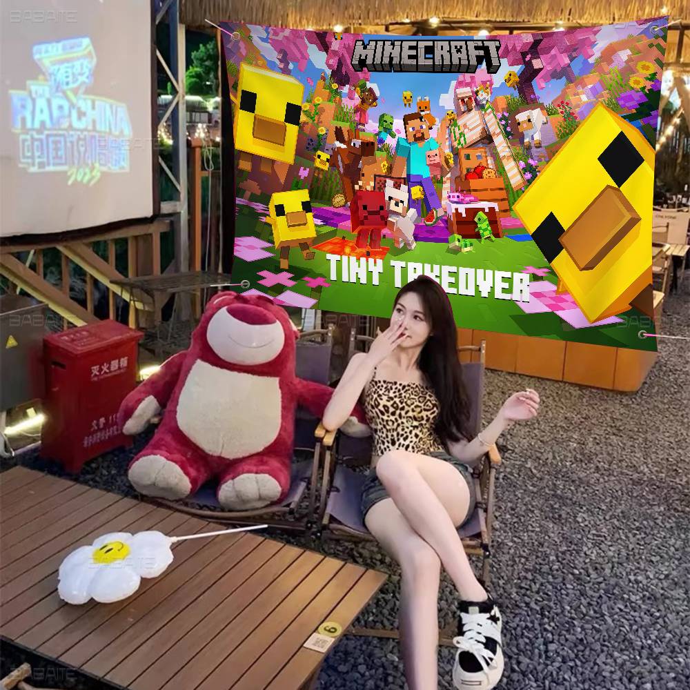 เกมย้อนยุค M-Minecraft ธงสีสัน - Retro Gaming Banner บทวิจารณ์และราคา