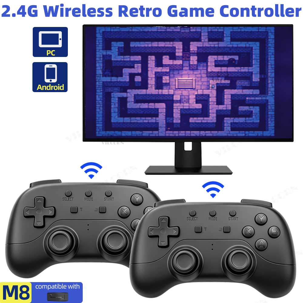 เกมแพดไร้สาย 2.4G ไม่มีดีเลย์  - Retro Gaming Emulator Pc บทวิจารณ์และราคา