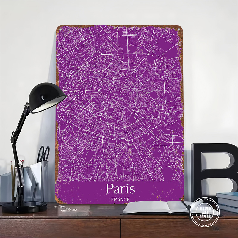 โปสเตอร์แผนที่เมืองปารีส พิมพ์ - Retro Gaming Paris บทวิจารณ์และราคา