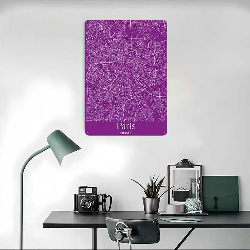 โปสเตอร์แผนที่เมืองปารีส พิมพ์ - Retro Gaming Paris บทวิจารณ์และราคา