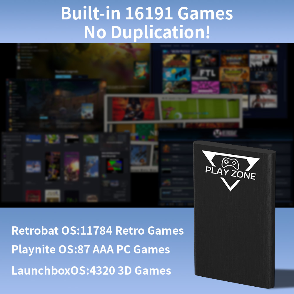 ฮาร์ดดิสก์พกพา Play Zone 1TB ส - Retro Gaming Emulator Pc บทวิจารณ์และราคา