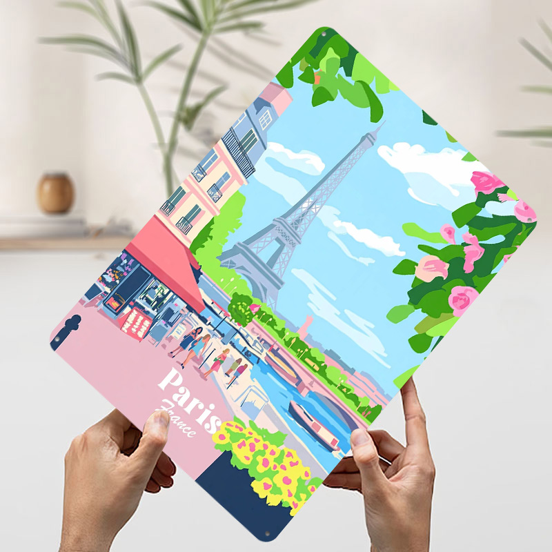 ป้ายโลหะวินเทจแบบกำหนดเองลายปา - Retro Gaming Paris บทวิจารณ์และราคา