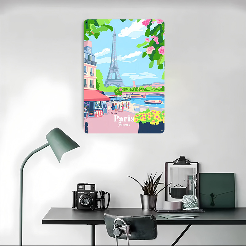 ป้ายโลหะวินเทจแบบกำหนดเองลายปา - Retro Gaming Paris บทวิจารณ์และราคา
