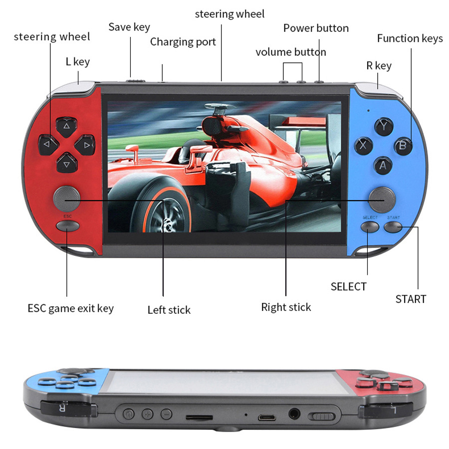 เครื่องเล่นวิดีโอเกมมือถือแบบพ - Retro Gaming Arcade Console บทวิจารณ์และราคา