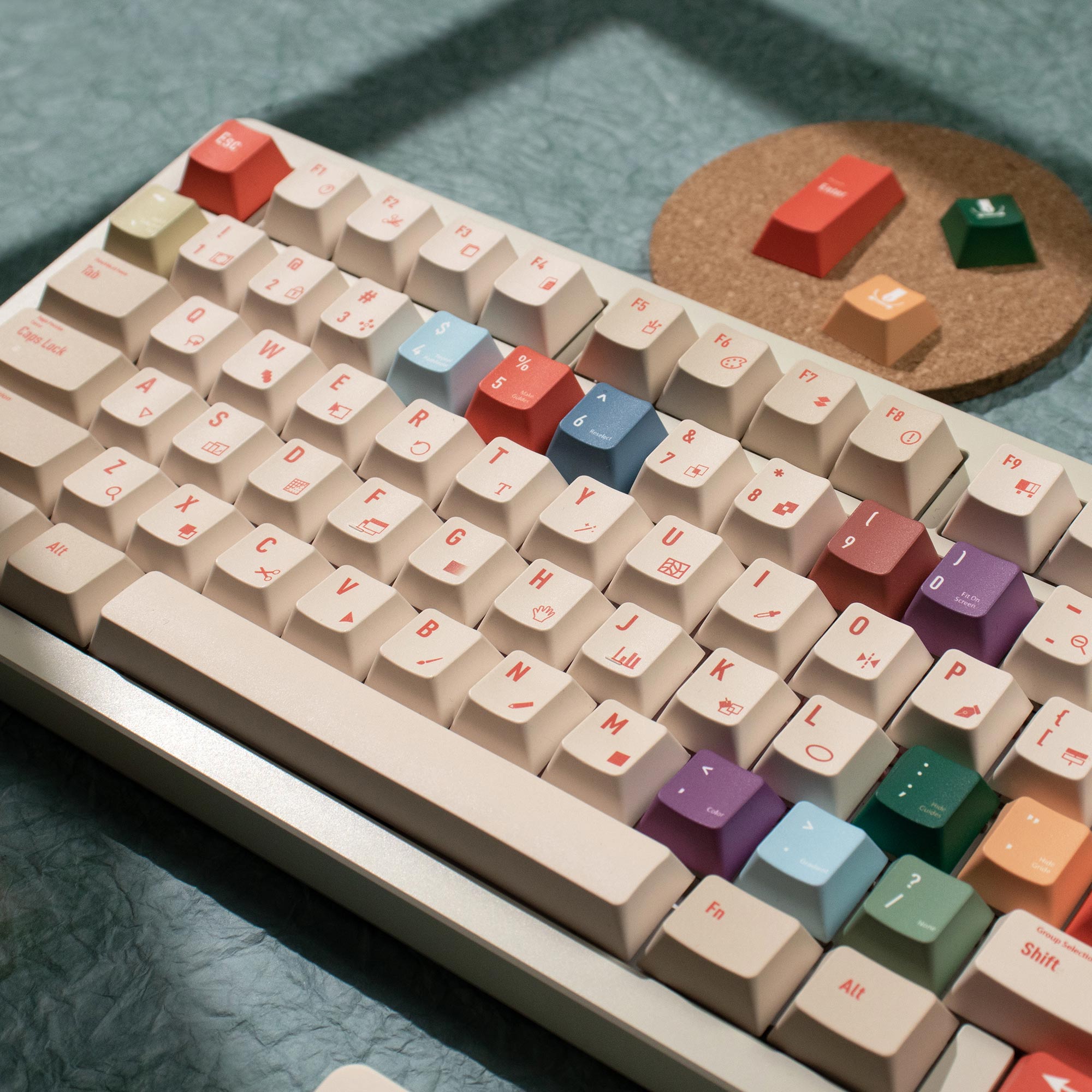 คีย์แคป Illustrator DYE-SUB Ch - Retro Gaming Keycaps บทวิจารณ์และราคา