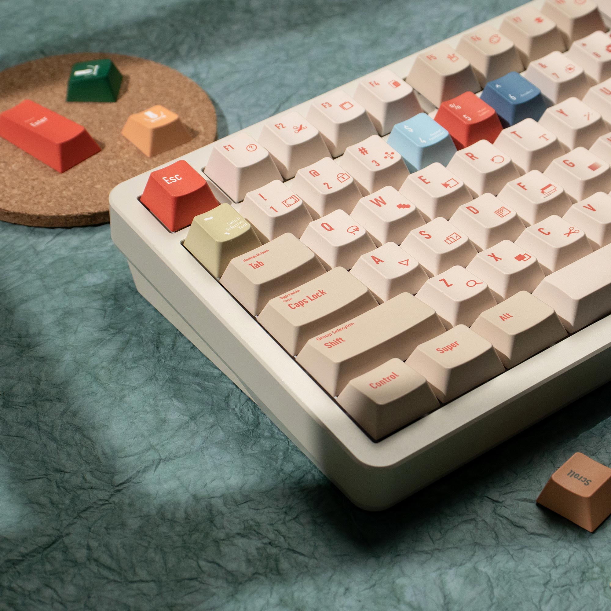 คีย์แคป Illustrator DYE-SUB Ch - Retro Gaming Keycaps บทวิจารณ์และราคา