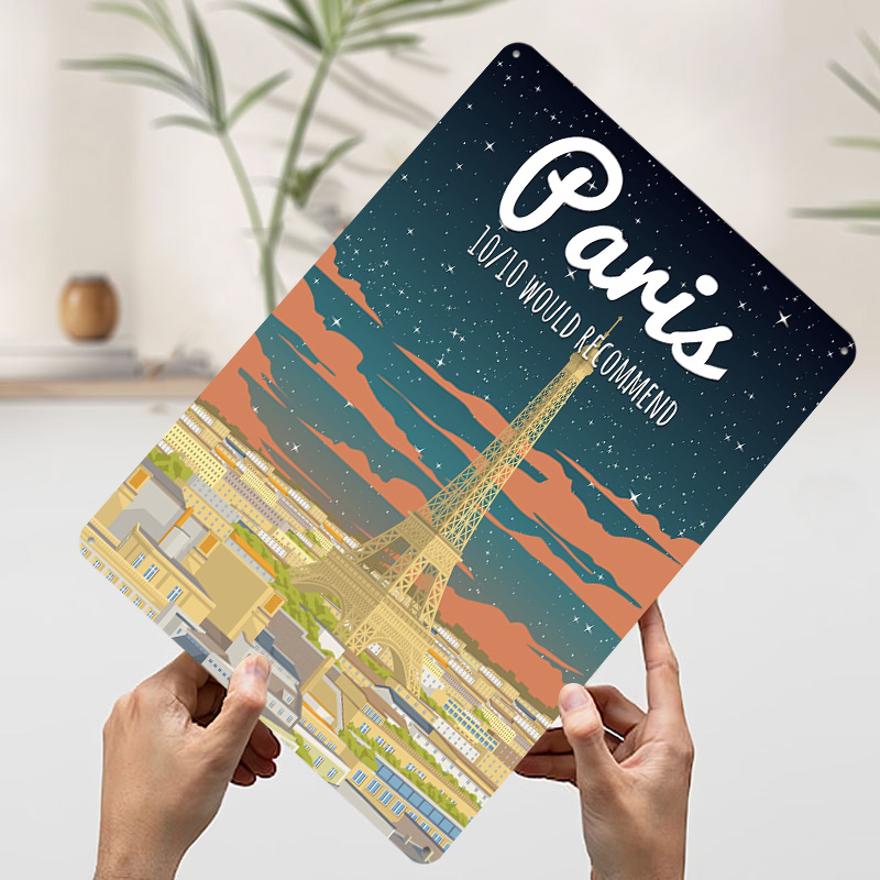 ป้ายโลหะวินเทจแบบกำหนดเองลายหอ - Retro Gaming Paris บทวิจารณ์และราคา