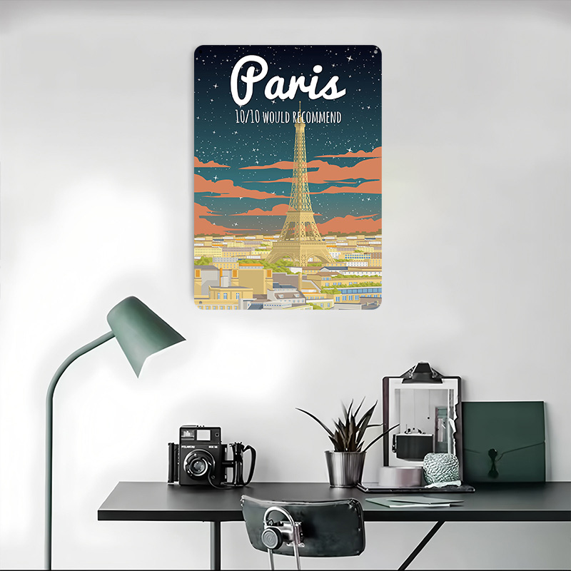ป้ายโลหะวินเทจแบบกำหนดเองลายหอ - Retro Gaming Paris บทวิจารณ์และราคา