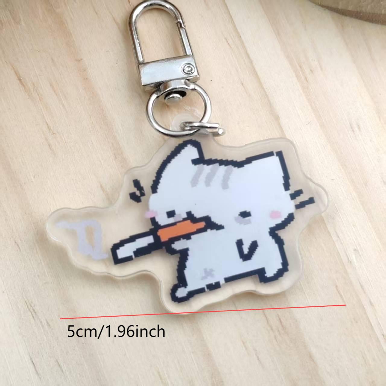 พวงกุญแจแมวพิกเซล 2 มิติ - อะค - Retro Gaming Gifts บทวิจารณ์และราคา
