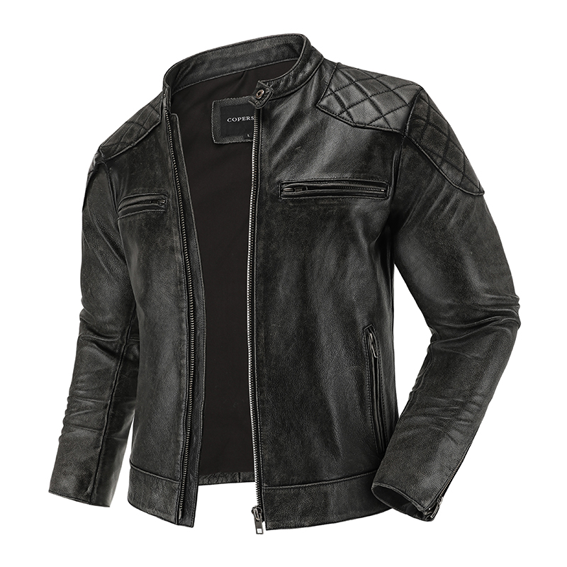 แจ็กเก็ตหนังย้อนยุคแจ็กเก็ตขี่ - Retro Gaming Jacket บทวิจารณ์และราคา