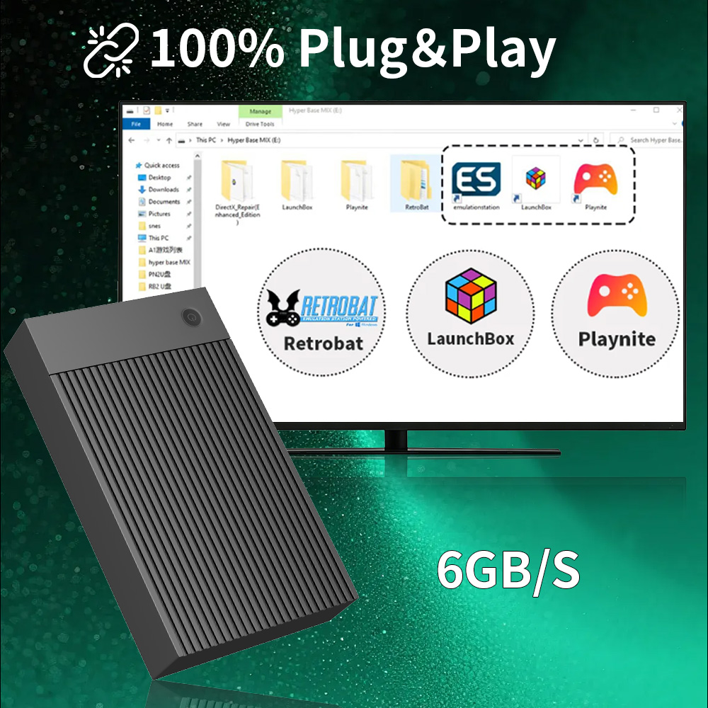 ไฮเปอร์เบส มิกซ์ 4T เรโทร HDD  - Retro Gaming Emulator บทวิจารณ์และราคา