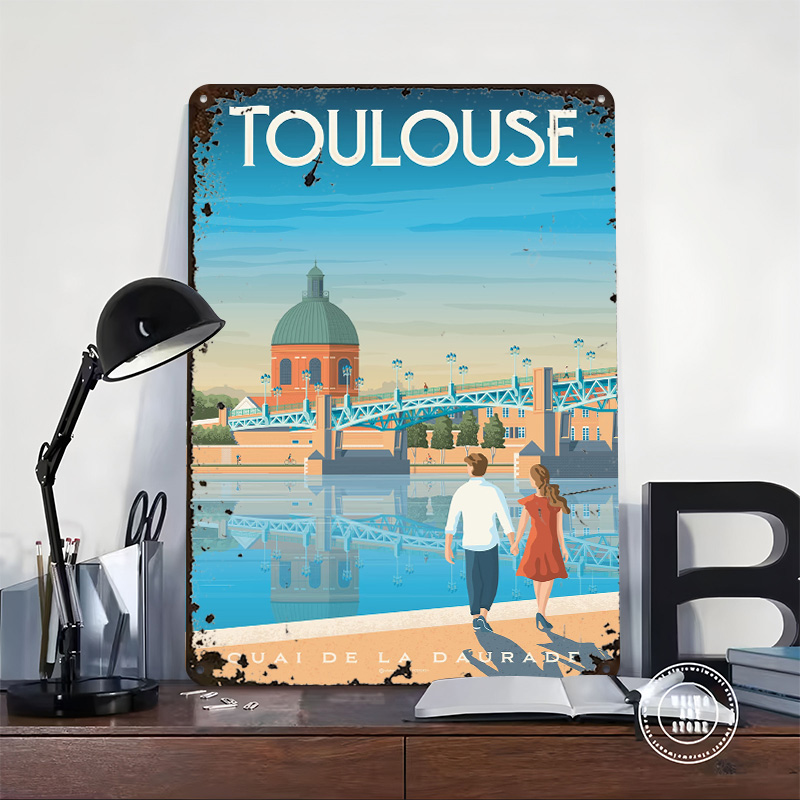 โปสเตอร์โลหะพิมพ์ลายทูลูส ฝรั่ - Retro Gaming Toulouse บทวิจารณ์และราคา