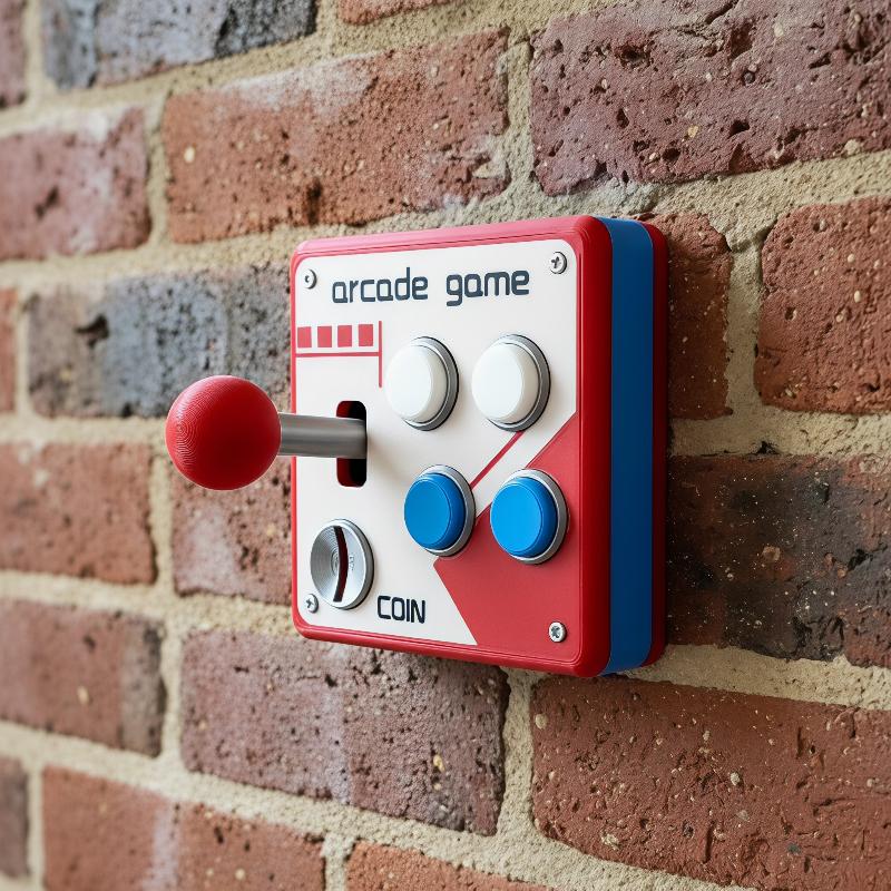 แผ่นสวิตช์ปุ่มเกมอาร์เคดสไตล์เ - Retro Gaming Gif บทวิจารณ์และราคา