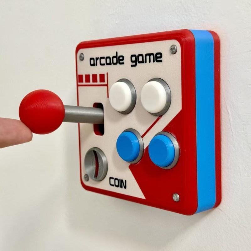 แผ่นสวิตช์ปุ่มเกมอาร์เคดสไตล์เ - Retro Gaming Gif บทวิจารณ์และราคา