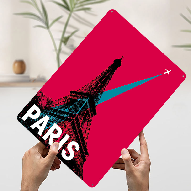 โปสเตอร์โลหะท่องเที่ยวหอไอเฟลป - Retro Gaming Paris บทวิจารณ์และราคา