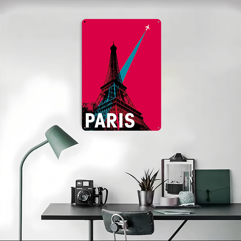 โปสเตอร์โลหะท่องเที่ยวหอไอเฟลป - Retro Gaming Paris บทวิจารณ์และราคา