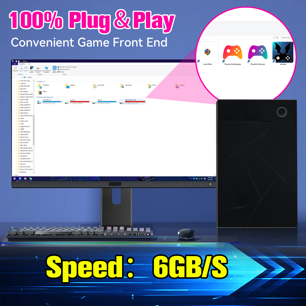 3TB Gaming HDD Retro Emulation - Retro Gaming Emulator Pc บทวิจารณ์และราคา