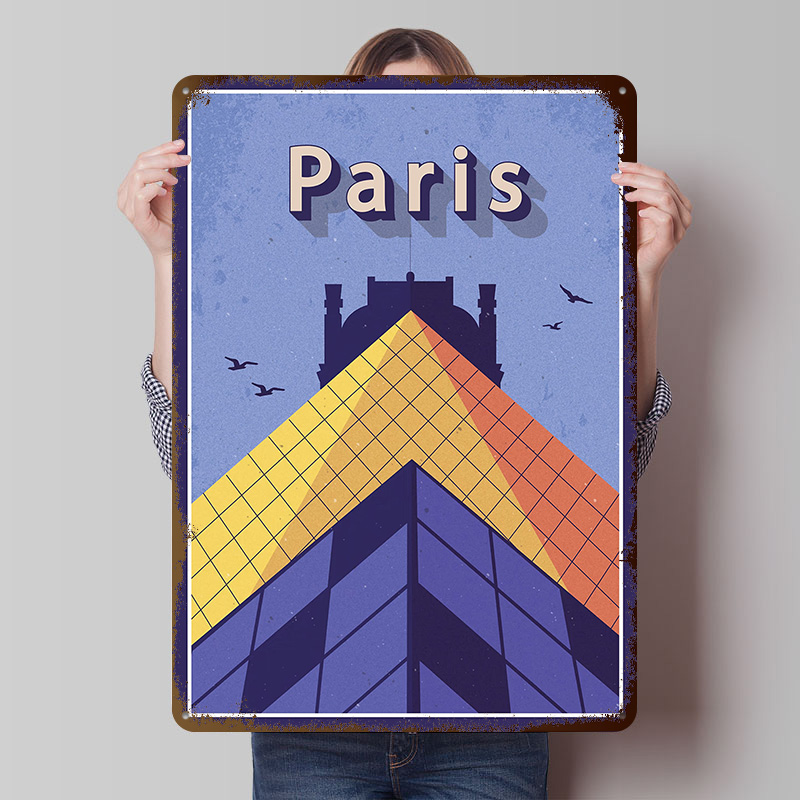 โปสเตอร์โลหะลายการเดินทางไปปาร - Retro Gaming Paris บทวิจารณ์และราคา