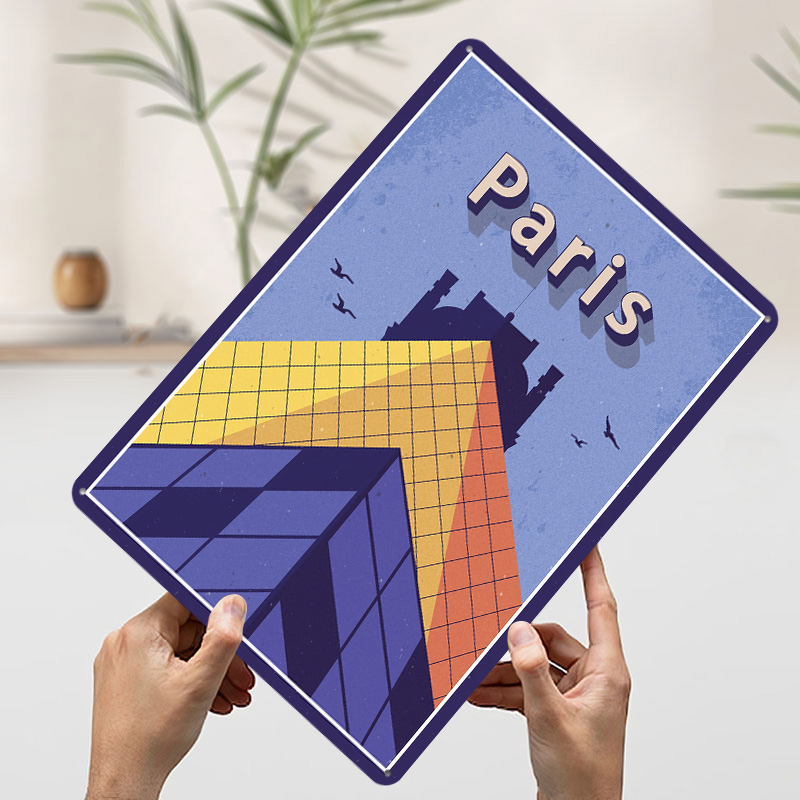 โปสเตอร์โลหะลายการเดินทางไปปาร - Retro Gaming Paris บทวิจารณ์และราคา