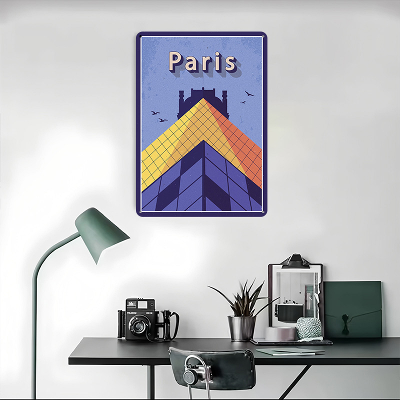โปสเตอร์โลหะลายการเดินทางไปปาร - Retro Gaming Paris บทวิจารณ์และราคา